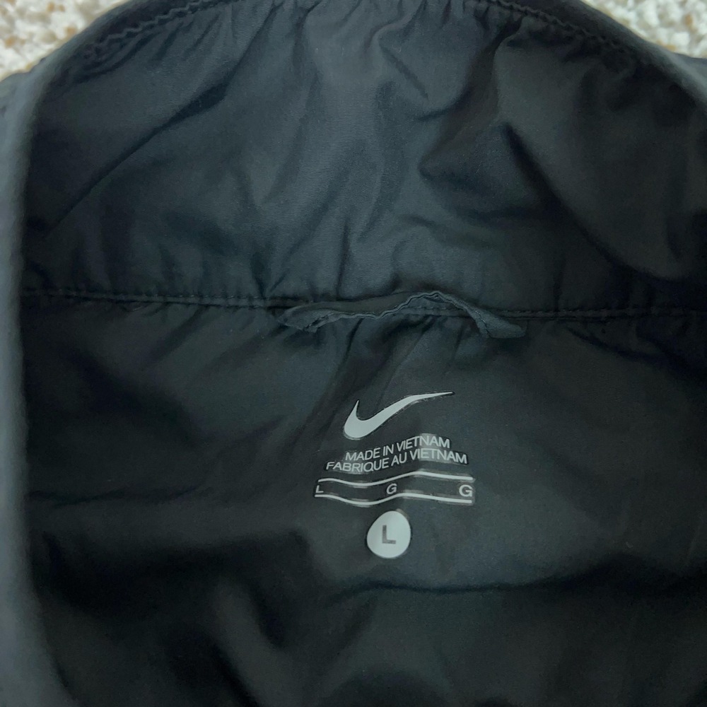 Nike Jacket‎ Mens Large Black Full Zip Windbreaker Reflective Running Gym Sports - Picture 5 of 10